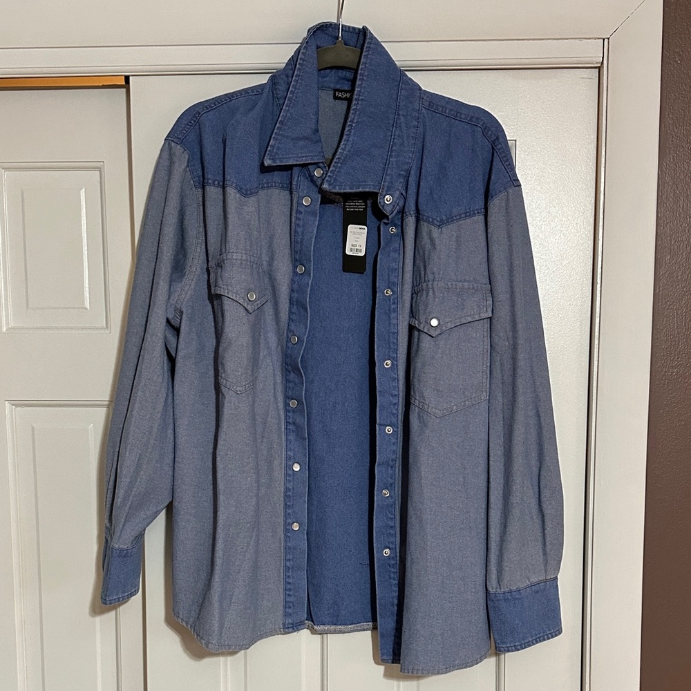 Fashion Nova Not My First Rodeo Denim Shirt